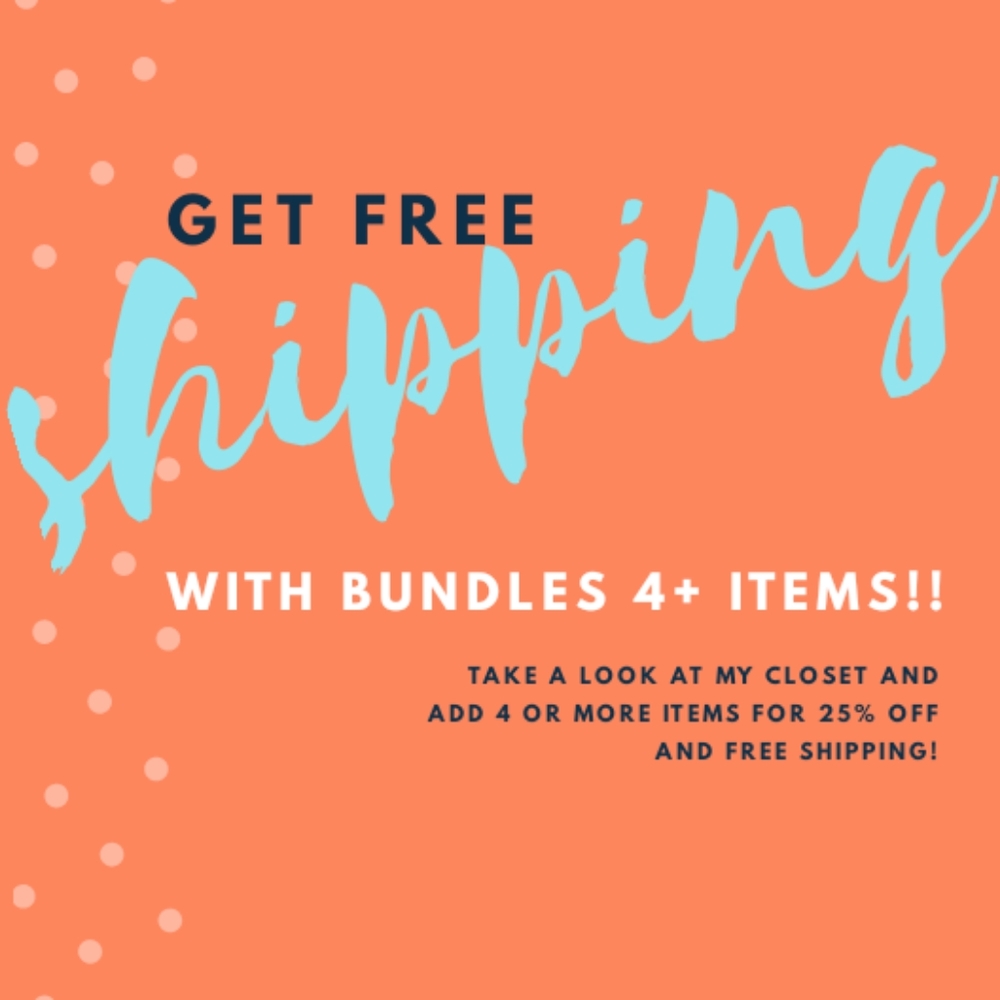 FREE SHIPPING and 25% off on bundles 4+ items!!